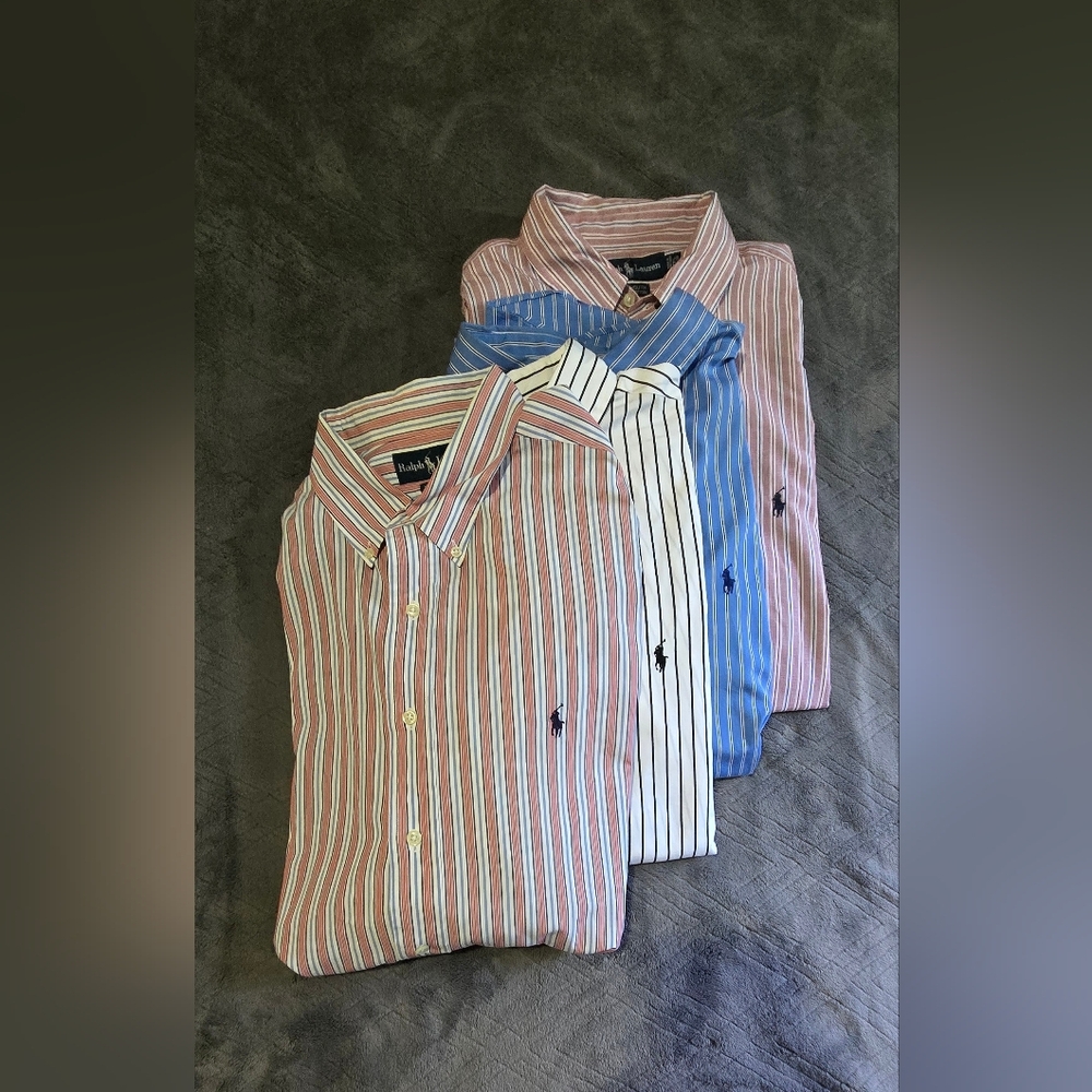 EUC Ralph Lauren Men's XL Dress Shirts (Lot of 4)